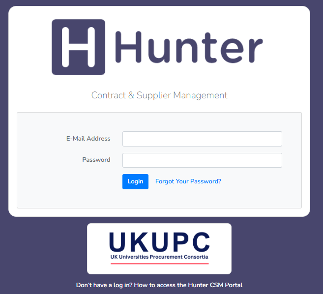 Hunter Landing Page Screenshot